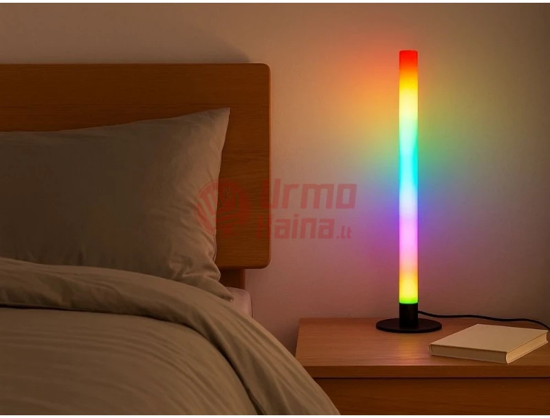 Pastatomas LED šviestuvas - toršeras RGB 40 cm VG04