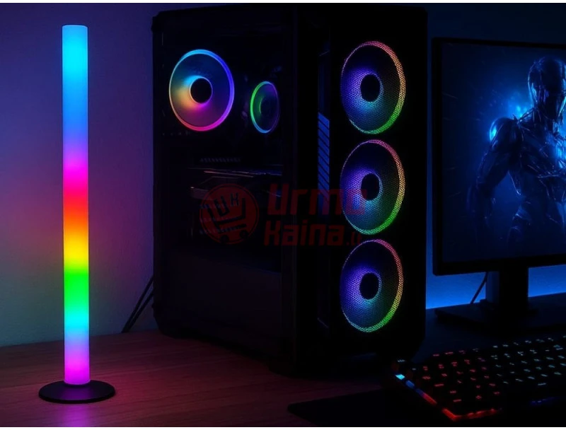 Pastatomas LED šviestuvas - toršeras RGB 40 cm VG04