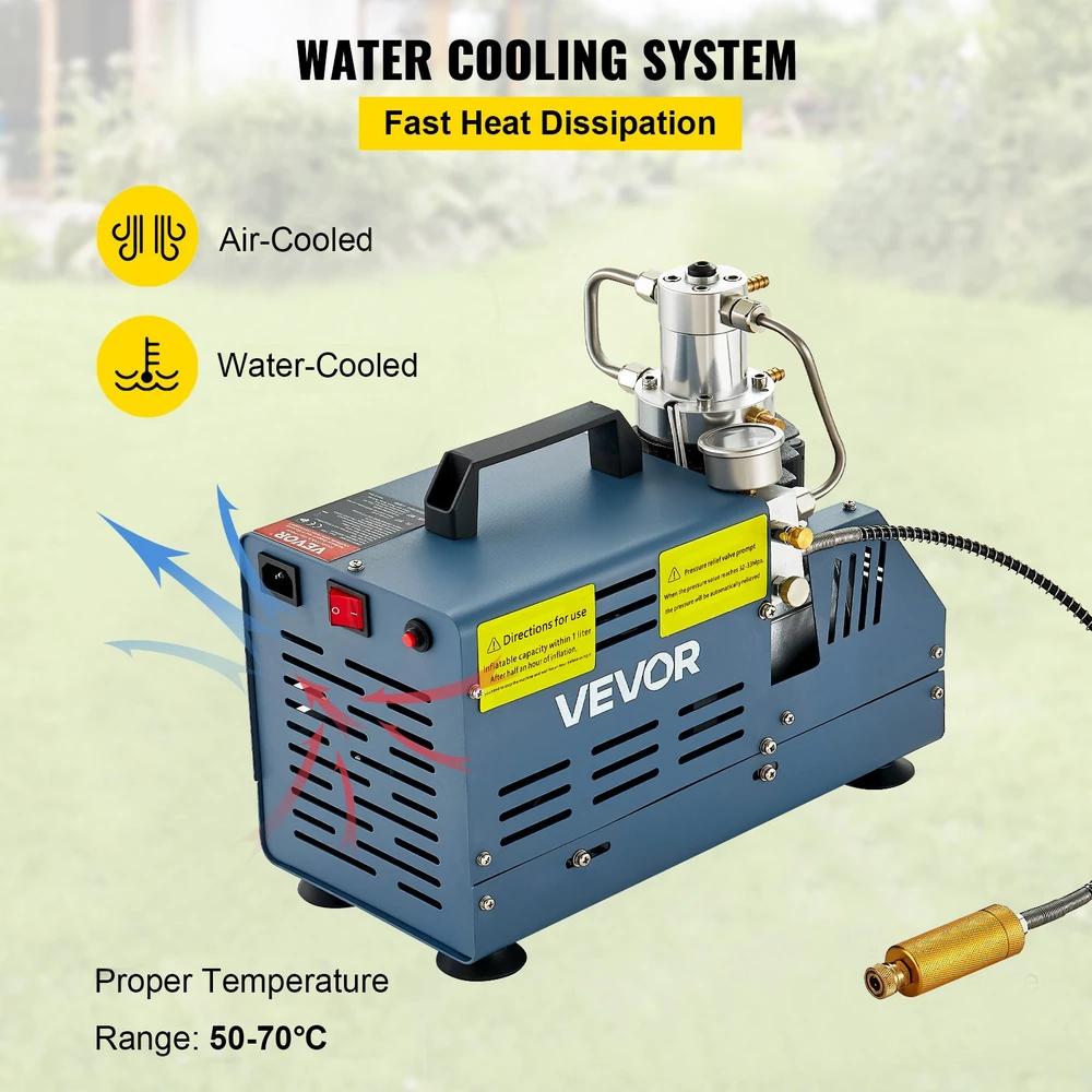 PCP oro kompresorius 1800W slėgis 4500 PSI