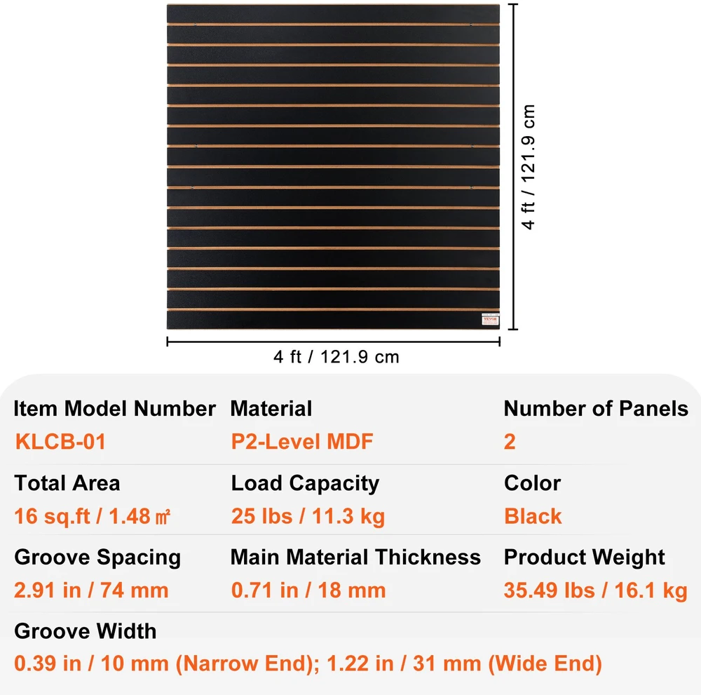 Perforuota įrankių laikymo lenta garažui/dirbtuvei 121.9 x 60.96 cm. 2 vnt.. iki 34 kg