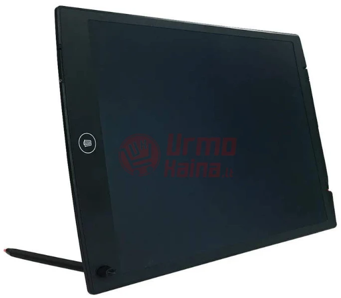 Piešimo planšetė su rašikliu PP12 LCD juodos spalvos