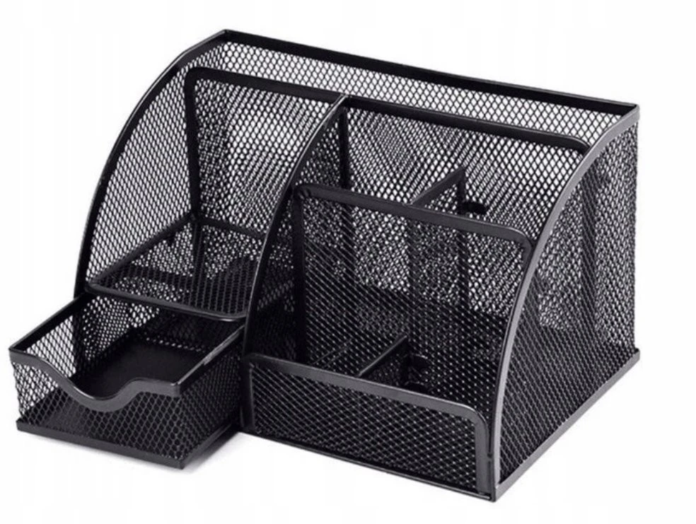 Pieštukinė BERIMAX UZQ-2L9 metalinė. 6 skyriai. juoda