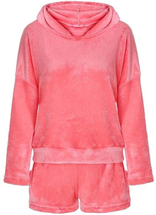 Pink Šilta pižama su gobtuvu DreamHood Rožinė BERIMAX moteriška M dydis