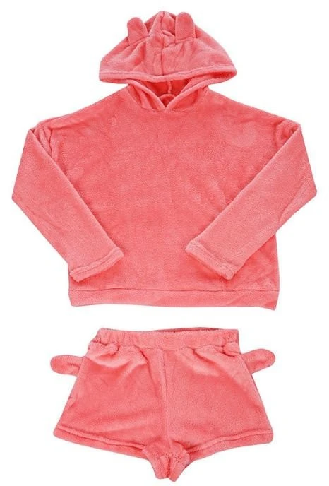 Pink Šilta pižama su gobtuvu DreamHood Rožinė BERIMAX moteriška M dydis