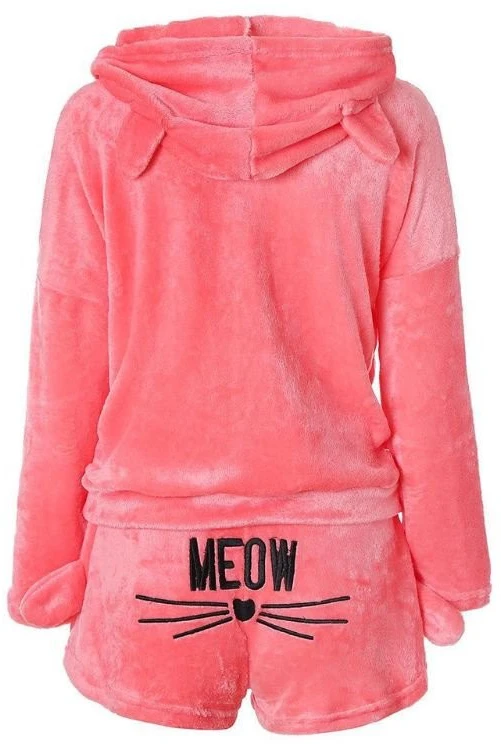 Pink Šilta pižama su gobtuvu DreamHood Rožinė BERIMAX moteriška M dydis
