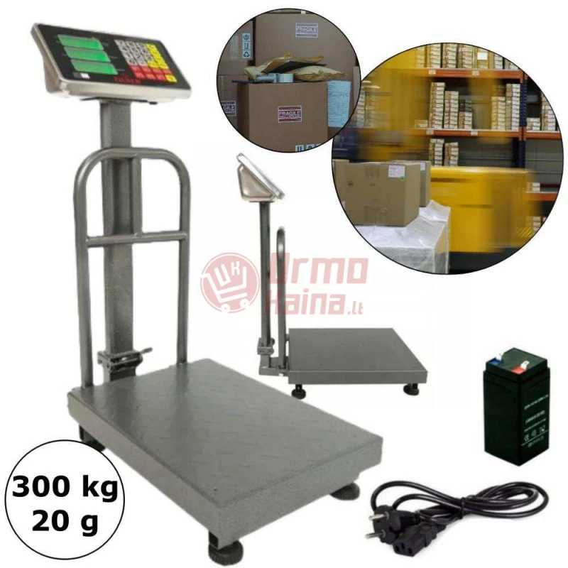 Platforminės svarstyklės 3002BMFM (300 kg 50x40)