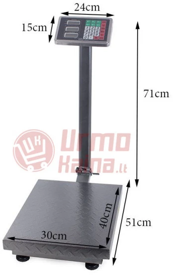 Platforminės svarstyklės PF100L (100 kg 30x40)