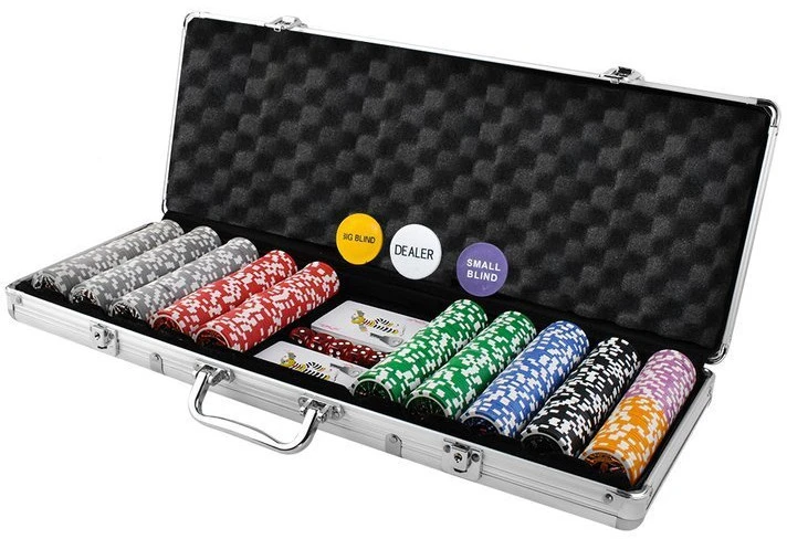 Pokerio rinkinys lagaminelyje Texas Strong Poker 500 žetonų