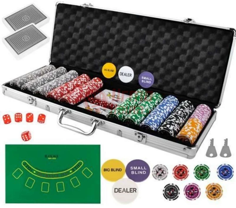Pokerio rinkinys lagaminelyje Texas Strong Poker 500 žetonų