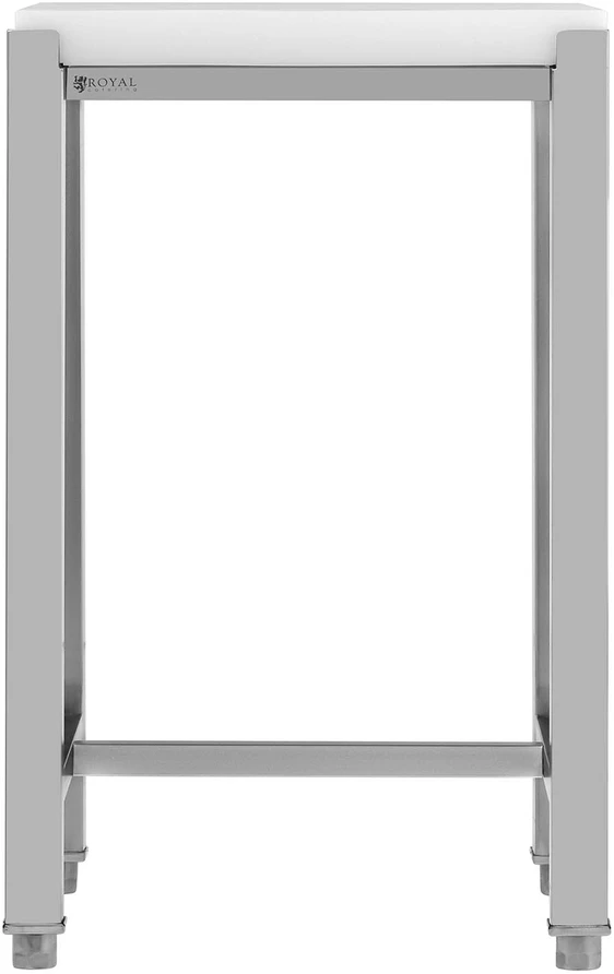 Polietileninis mėsos pjaustymo blokas su plieniniu pagrindu 40x50x80 cm