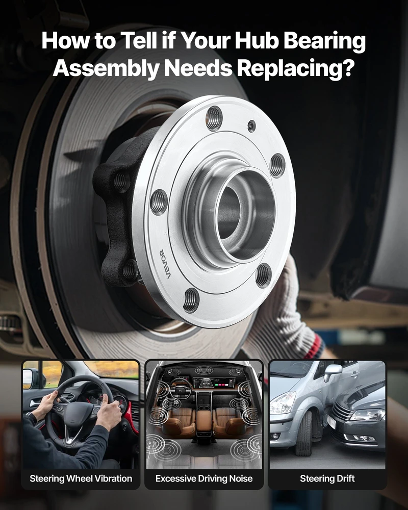 Priekinės ratų stebulės su guoliais rinkinys. 2 vnt.. Audi Q3/VW Beetle