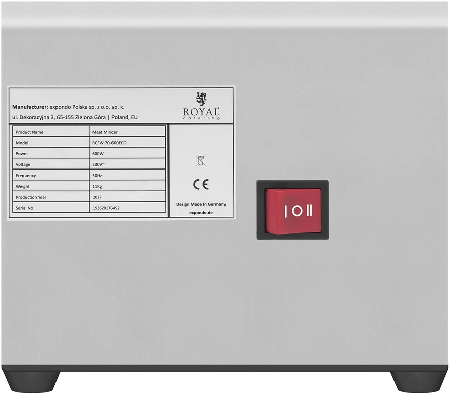 Profesionali mėsmalė 70 kg/h 230V Royal Catering