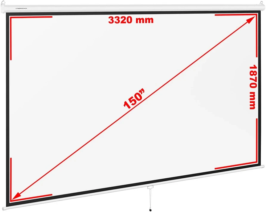 Projektorius Projektoriaus ekranas, 150'' 16:9, baltas