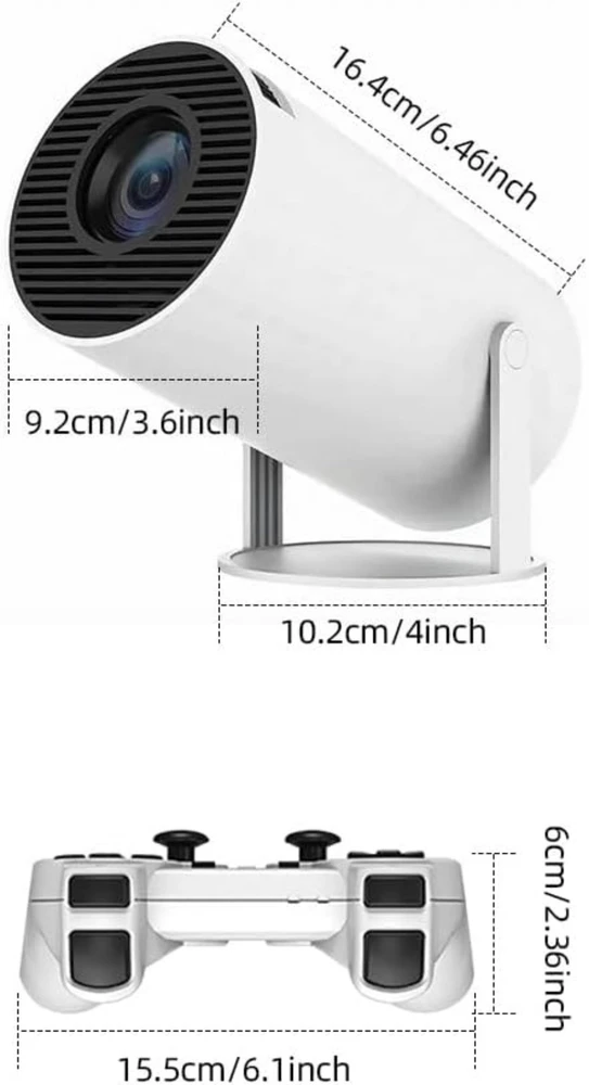 Projektorius - žaidimų konsolė GameProjector GP2 BERIMAX Wi-Fi Android 2 žaidimų pulteliai