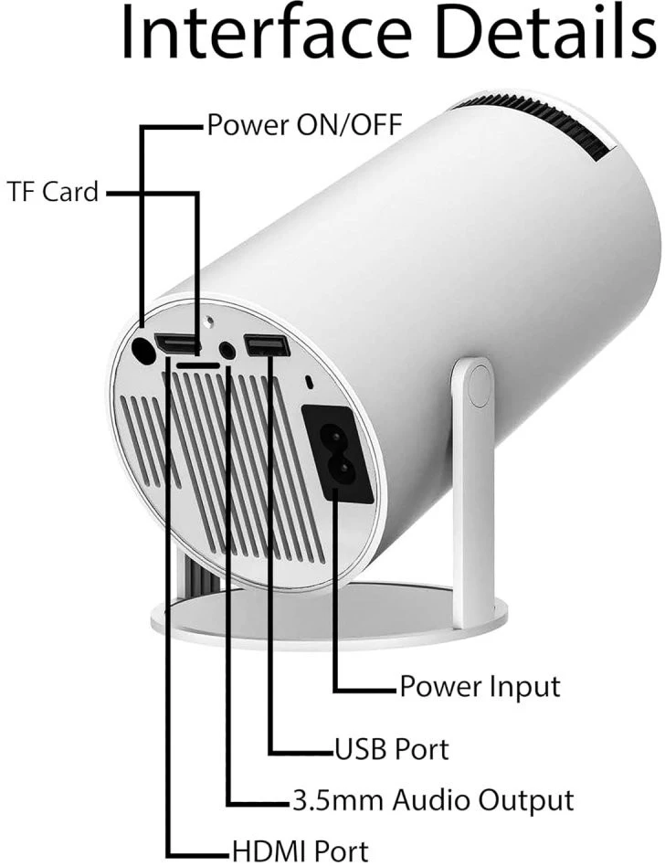 Projektorius - žaidimų konsolė GameProjector GP2 BERIMAX Wi-Fi Android 2 žaidimų pulteliai