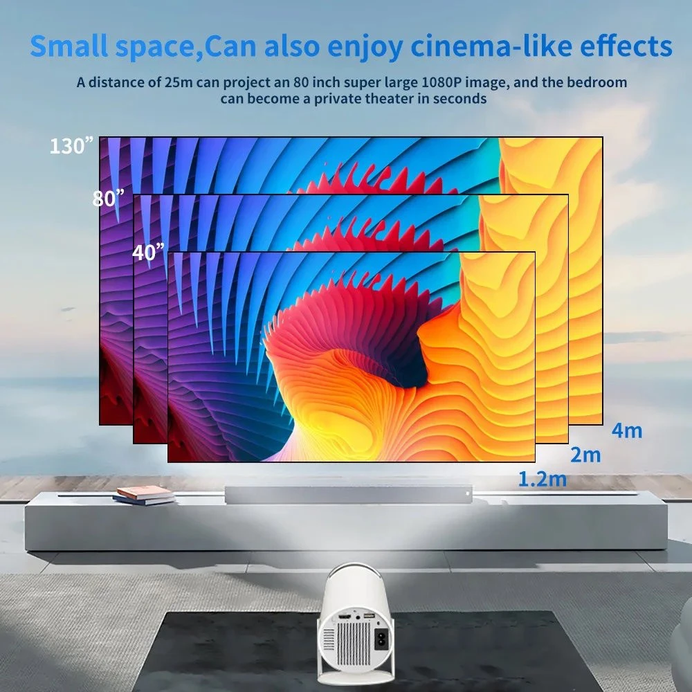 Projektorius - žaidimų konsolė GameProjector GP2 BERIMAX Wi-Fi Android 2 žaidimų pulteliai
