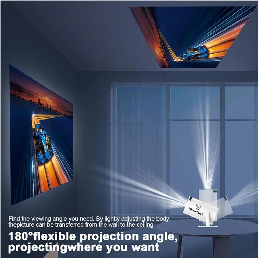 Projektorius - žaidimų konsolė GameProjector GP2 BERIMAX Wi-Fi Android 2 žaidimų pulteliai