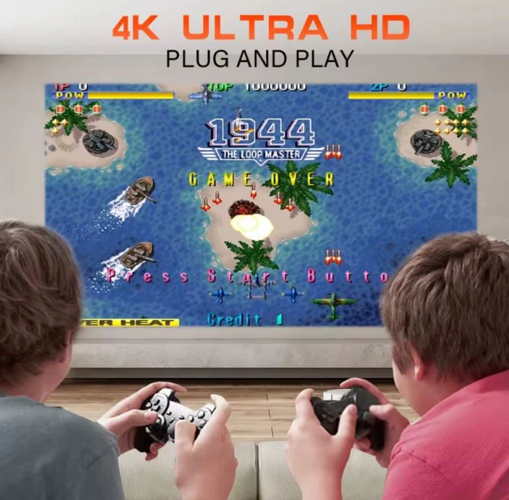 Projektorius - žaidimų konsolė GameProjector GP2 BERIMAX Wi-Fi Android 2 žaidimų pulteliai