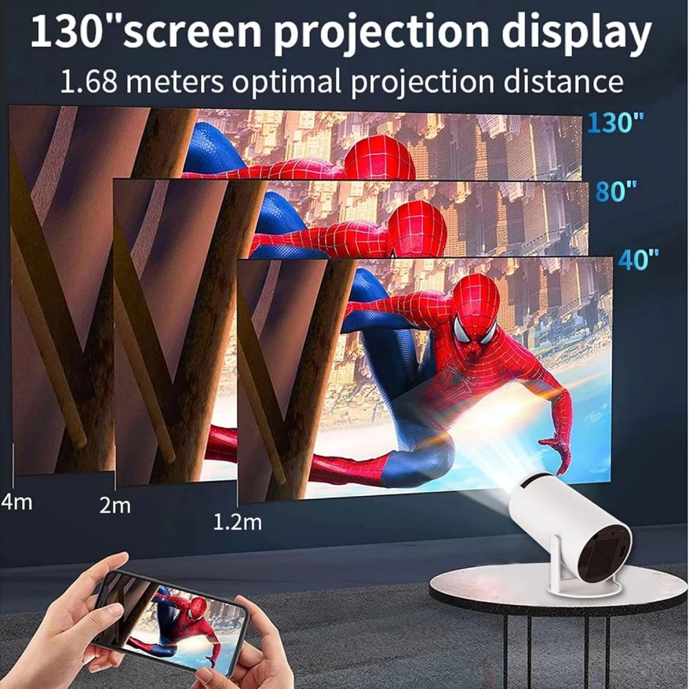 Projektorius - žaidimų konsolė GameProjector GP2 BERIMAX Wi-Fi Android 2 žaidimų pulteliai