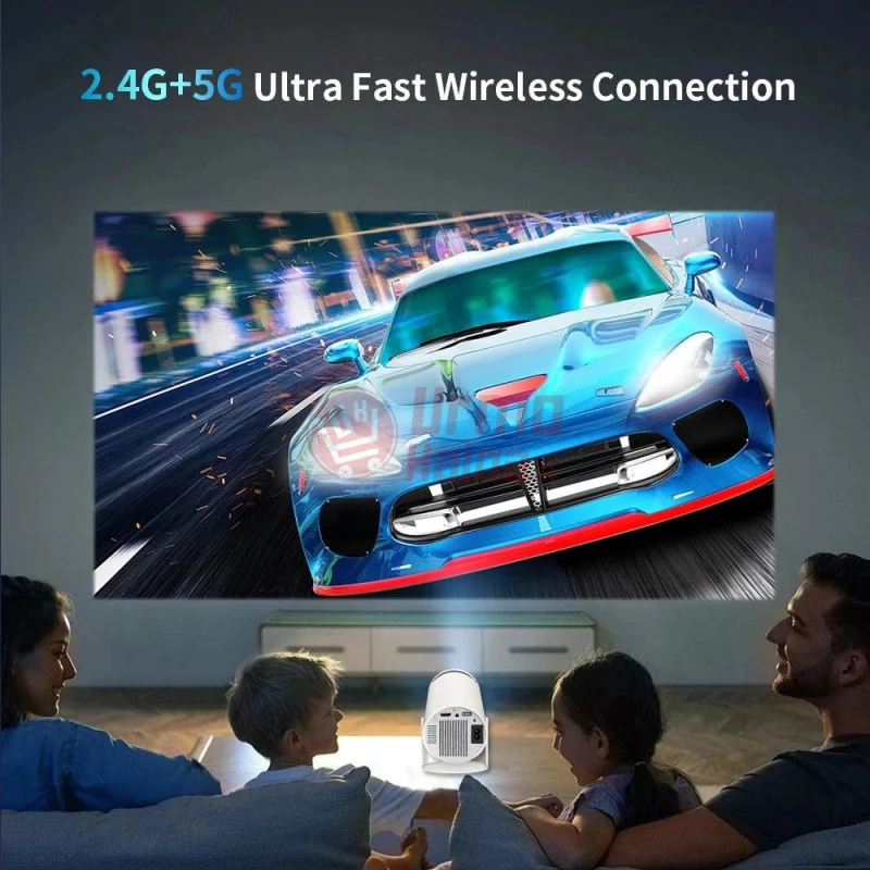 Projektorius žaidimų konsolė YL02 Wi-Fi Android + 2 žaidimų pulteliai