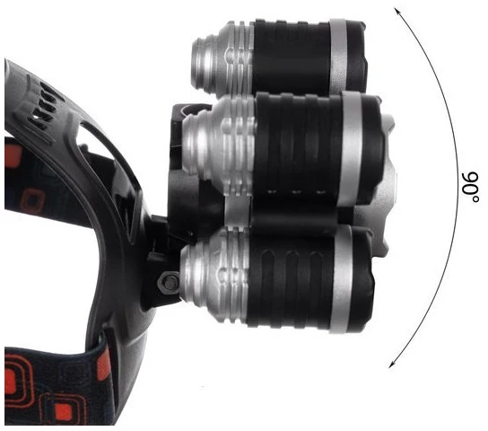 Prožektorius ant galvos 5 x LED T6 CREE