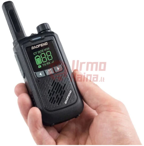 Racijų su ausinėmis komplektas Baofeng BF-T17 2 vnt.