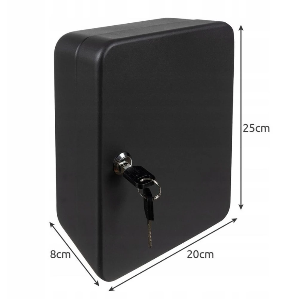 Raktų spintelė BERIMAX 2HW-1TR 48 raktų 25x20x8 cm ir 48 pakabukai