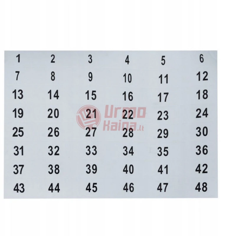 Raktų spintelė MT 48 raktų 25x20x8 cm + 48 pakabukai