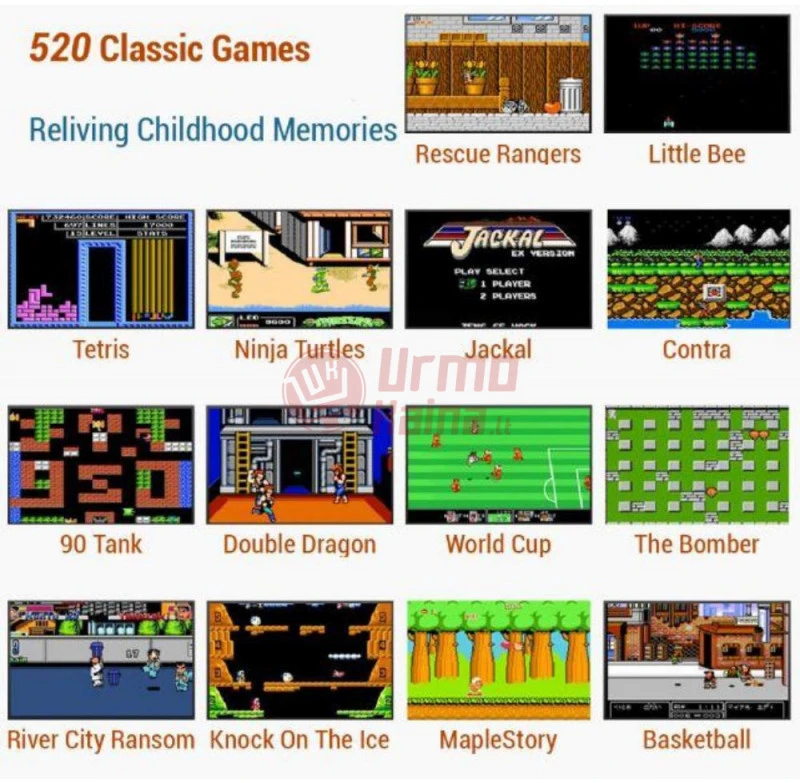 Retro klasikinis žaidimų kompiuteris S5