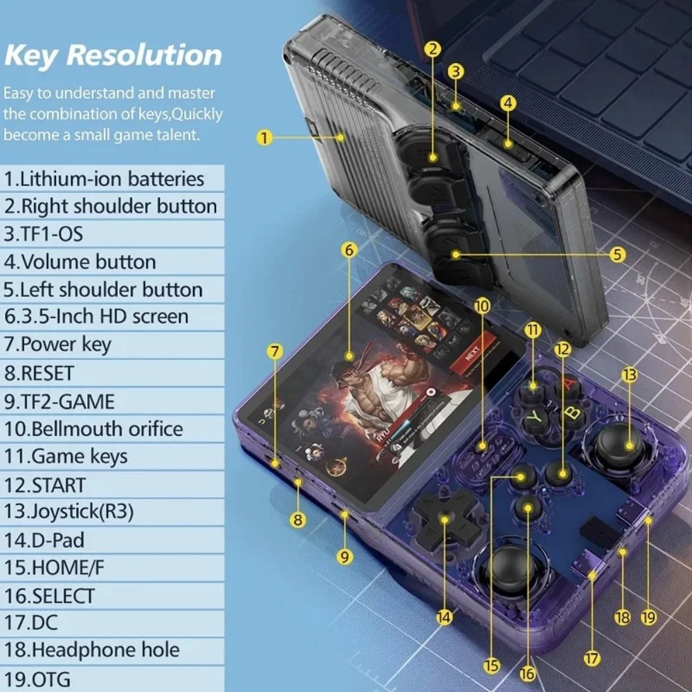 Retro žaidimų konsolė RetroPlay X5 BERIMAX 15000 žaidimų, nešiojama