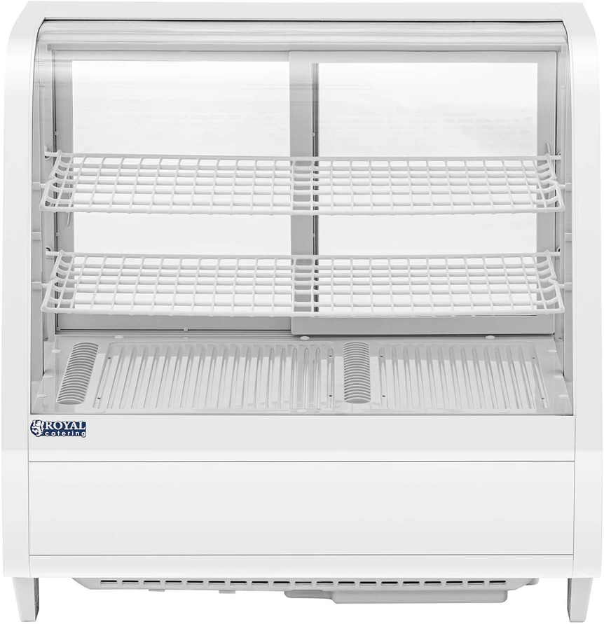 Šaldymo vitrina 100 l , balta, stiklinė