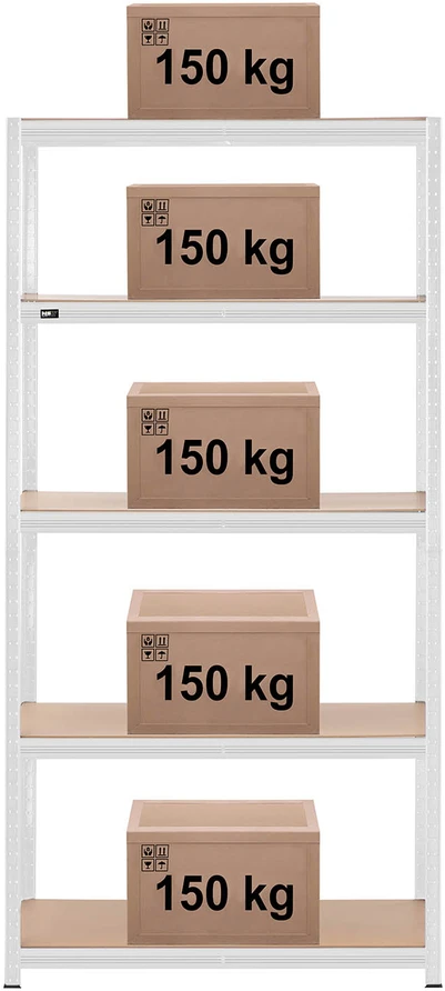 Sandėliavimo lentyna 750 kg 100 x 60 x 197 cm pilka
