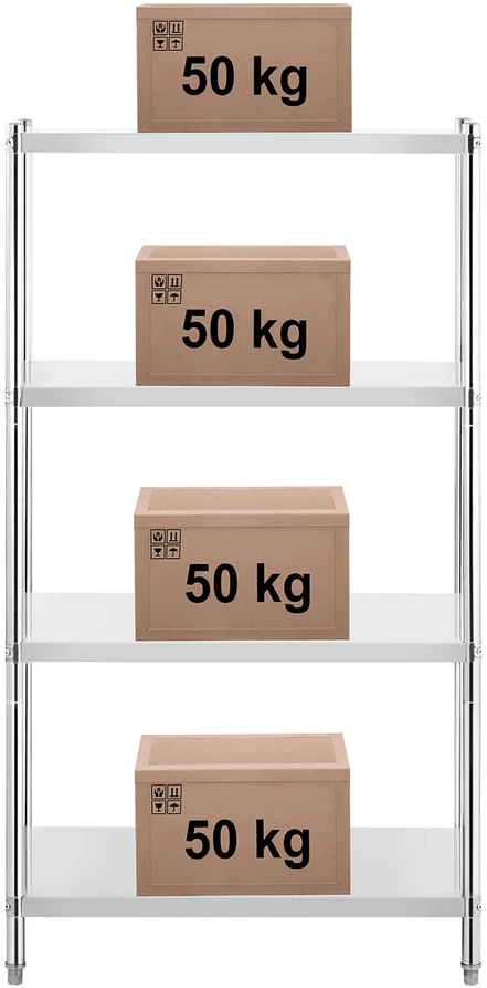 Sandėliavimo lentyna iki 200 kg nerūdijantis plienas