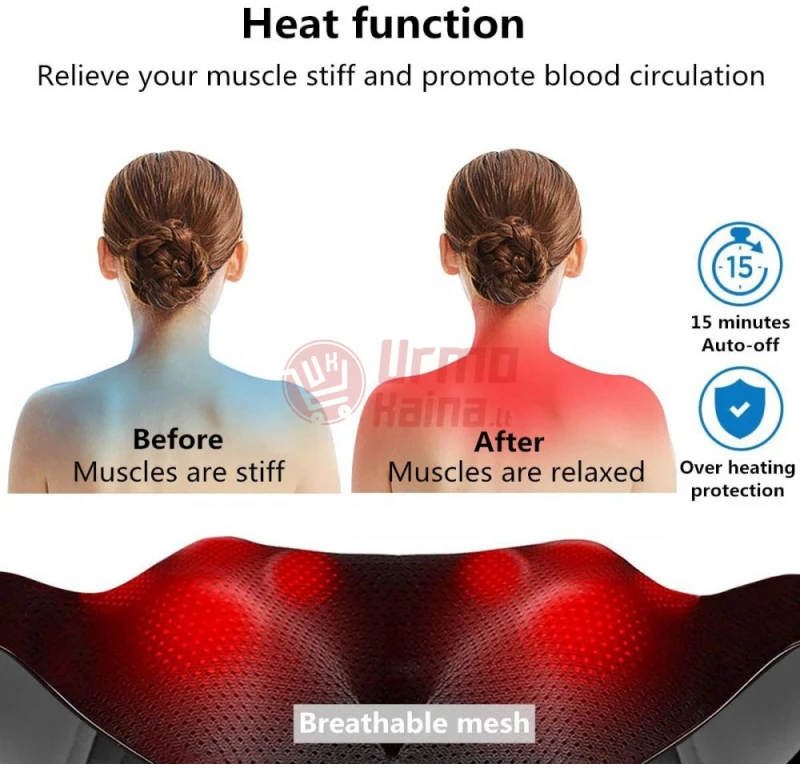 Shiatsu masažuoklis su šildymo funkcija KMA4