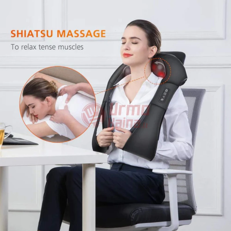 Shiatsu masažuoklis su šildymo funkcija KMA3BK
