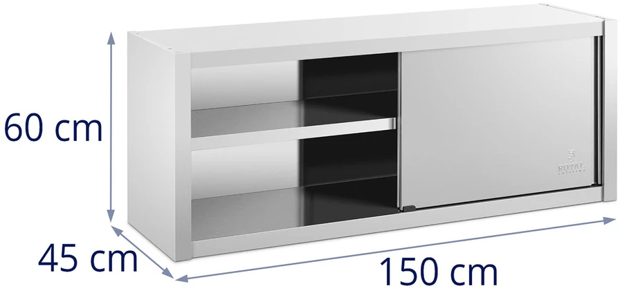 Sieninė spintelė su stumdomomis durimis 150 x 45 x 60 cm