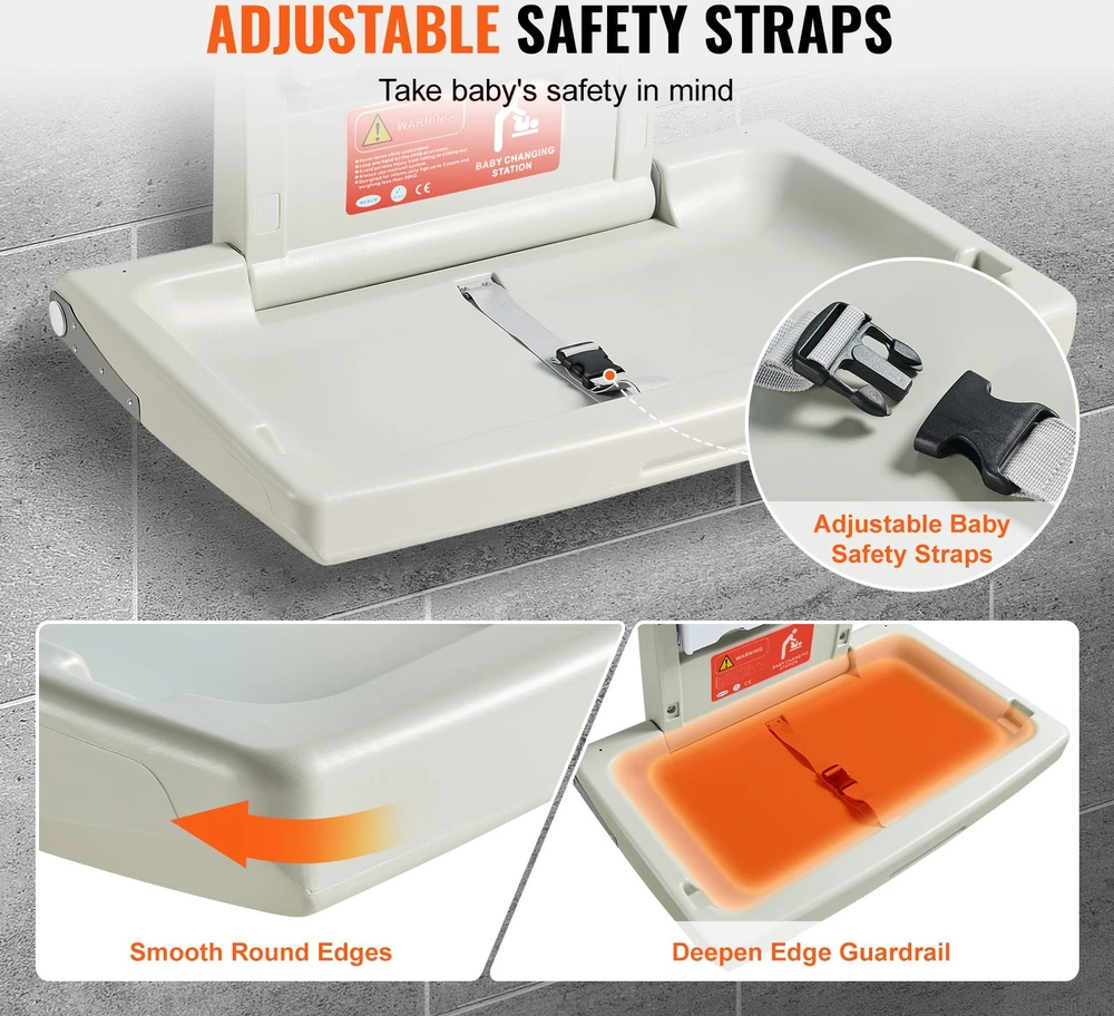 Sieninis sulankstomas vystymo staliukas. HDPE. apkrova iki 20 kg. 860x565x500 mm