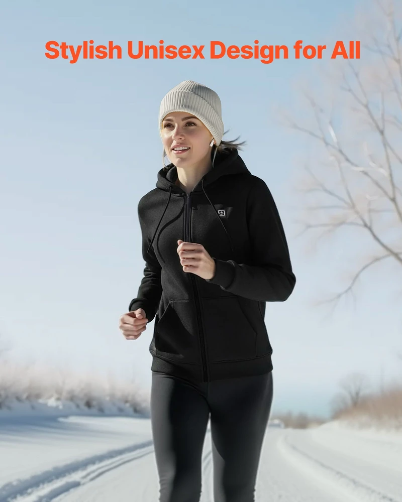 Šildoma striukė su gobtuvu. unisex. pilnas užtrauktukas. 7.4V akumuliatorius. dydis XXXL. juoda