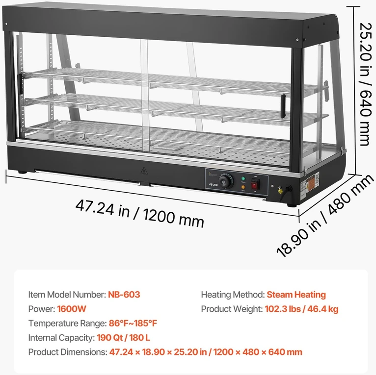 Šildomas bufetas 1600 W