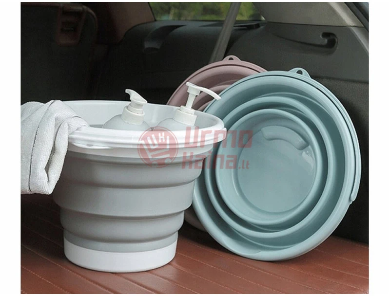 Silikoninis sulankstomas kibiras 10 L KB01