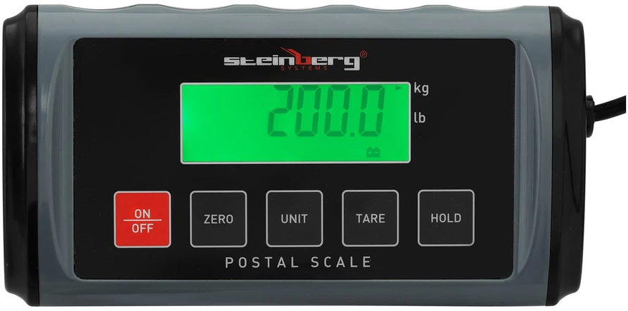 Skaitmeninės pašto svarstyklės su LCD ekranu 200 kg
