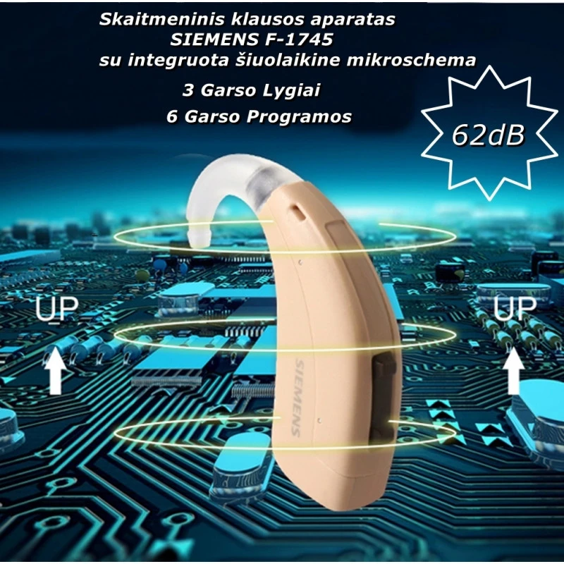 Skaitmeninis klausos aparatas Siemens Signia F-1745