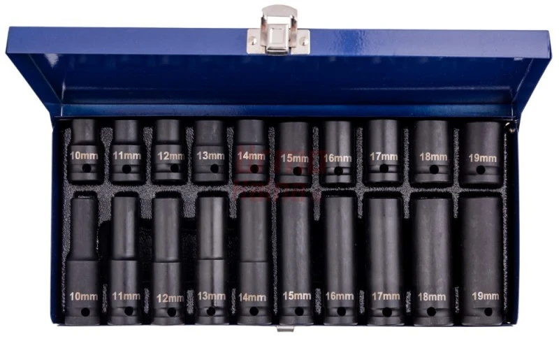 Smūginių galvučių rinkinys FALON-TECH 10-19 mm 20 dalių