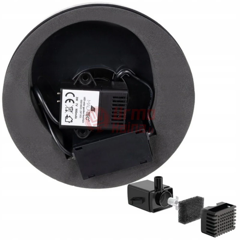 Sodo fontanas su saulės elementu ir LED SF01