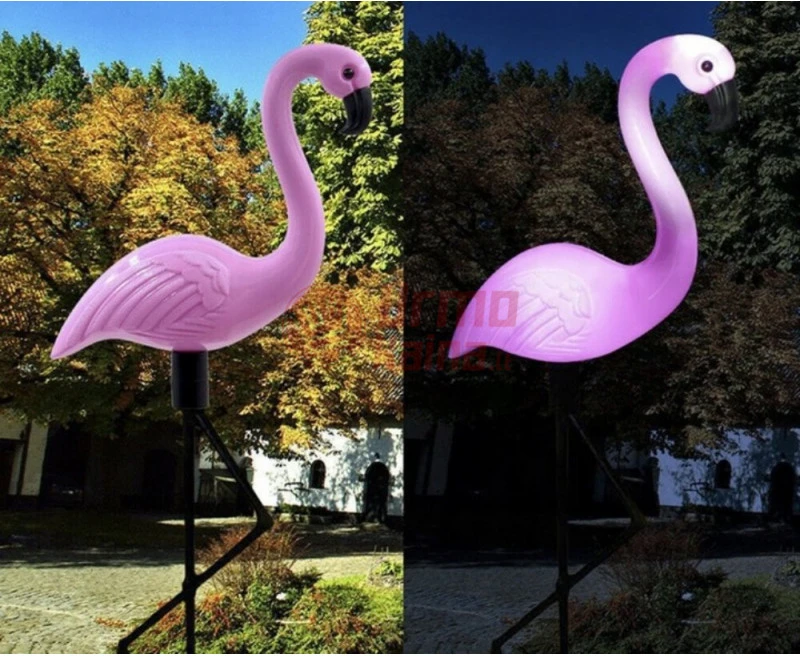Sodo šviestuvai su saulės baterija Flamingai 3 vnt.