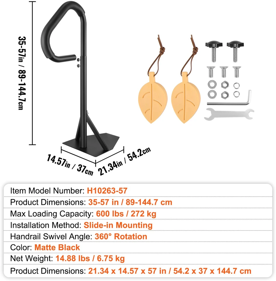 SPA vonios turėklas. reguliuojamas aukštis 89-144.7 cm. pasukamas 360°. iki 272 kg