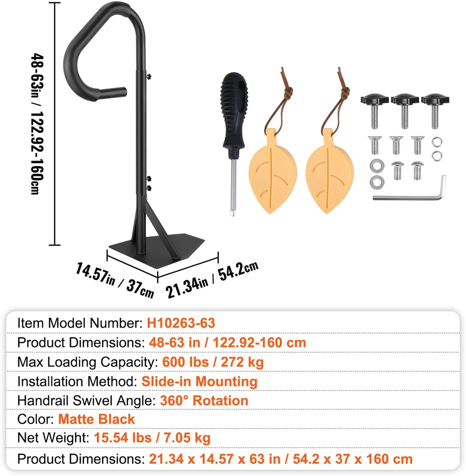 SPA vonios turėklas. reguliuojamas aukštis 122.92-160 cm. pasukamas 360°. iki 272 kg