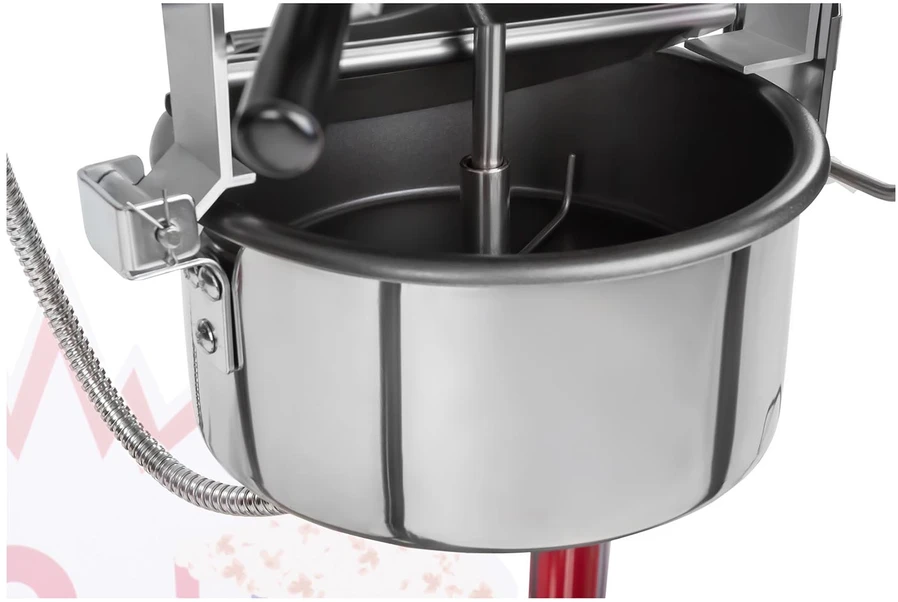 Spragėsių gaminimo aparatas Profesionali Popcornų Gaminimo Mašina 1600w su Vežimėliu