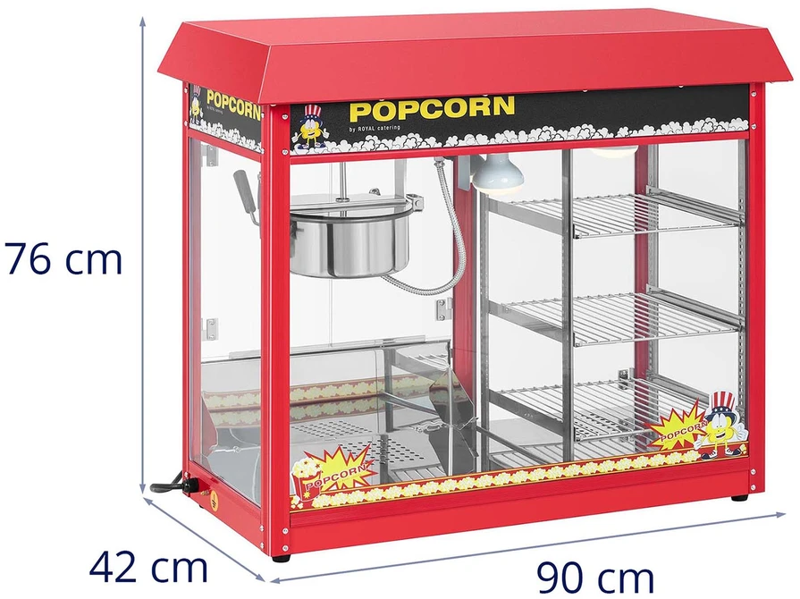 Spragėsių gaminimo aparatas Spragėsių gaminimo aparatas su šildoma vitrina Royal Catering