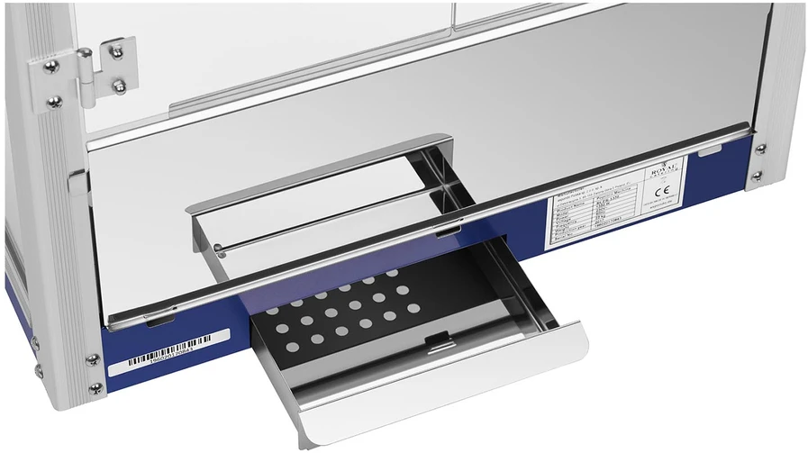 Spragėsių mašina 1350W 8 oz Royal Catering skaidri/mėlyna